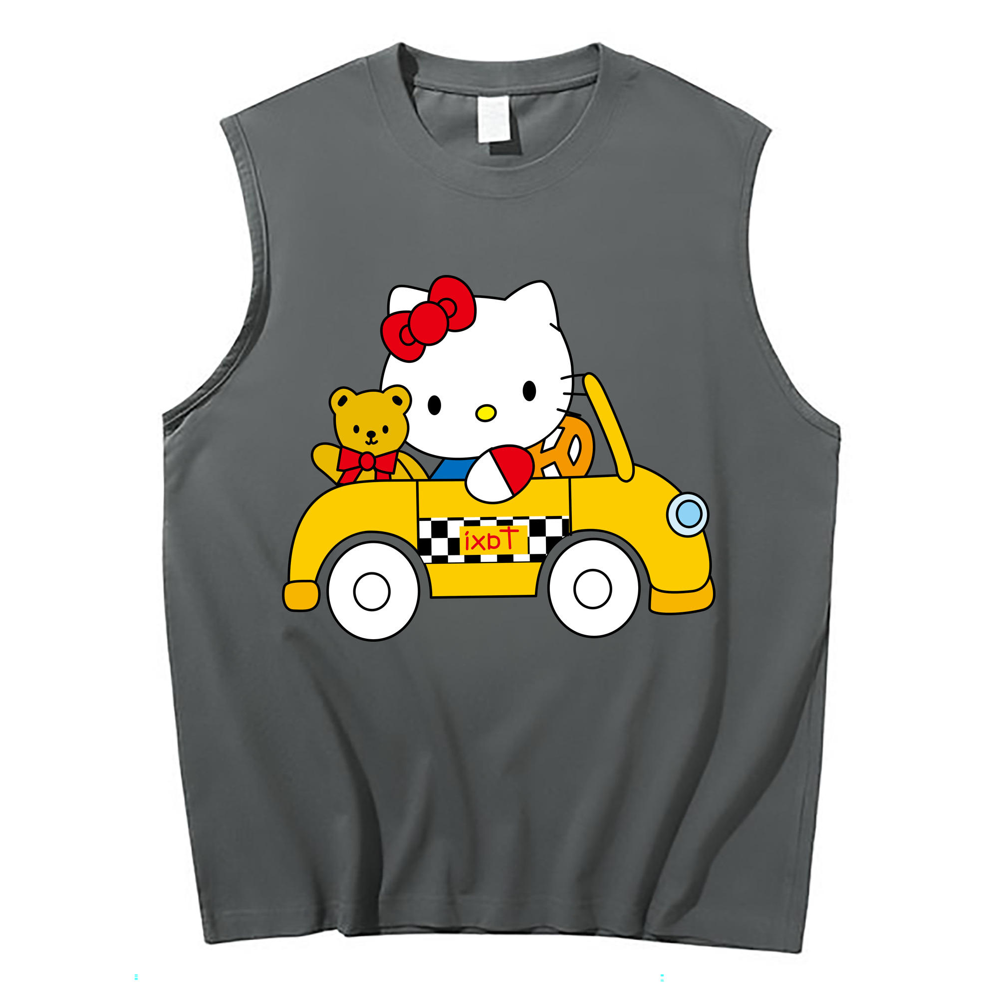 （画像用） Hello Kitty ハローキティ コットン100％タンクトップ（フロントプリント）